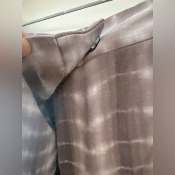 ZARA NWT Tie Dye Linen Wrap Pants Womens Large Wide Leg Lagenlook Boho Beachy - Picture 7 of 16